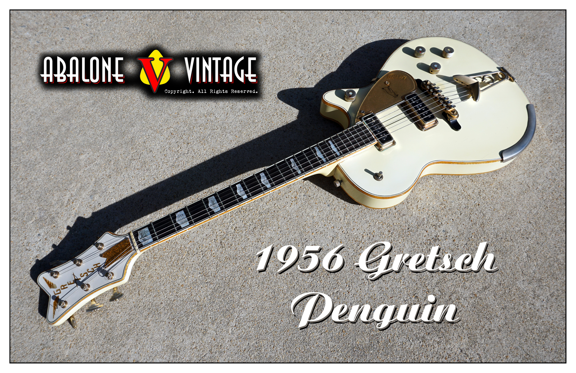 1956 Gretsch White Penguin guitar Original vintage