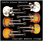 1959 gibson eds-1275 double twelve doubleneck guitars 1958 Gibson EMS1235 double mandolin doubleneck guitars