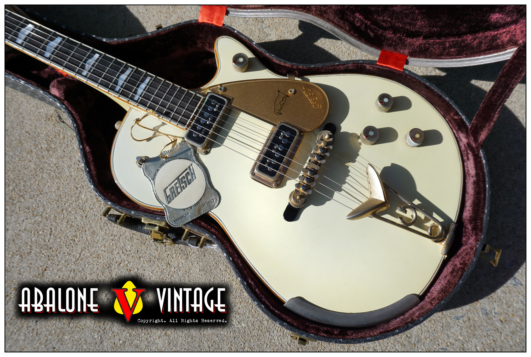 1956 Gretsch White Penguin guitar Original vintage mr clean