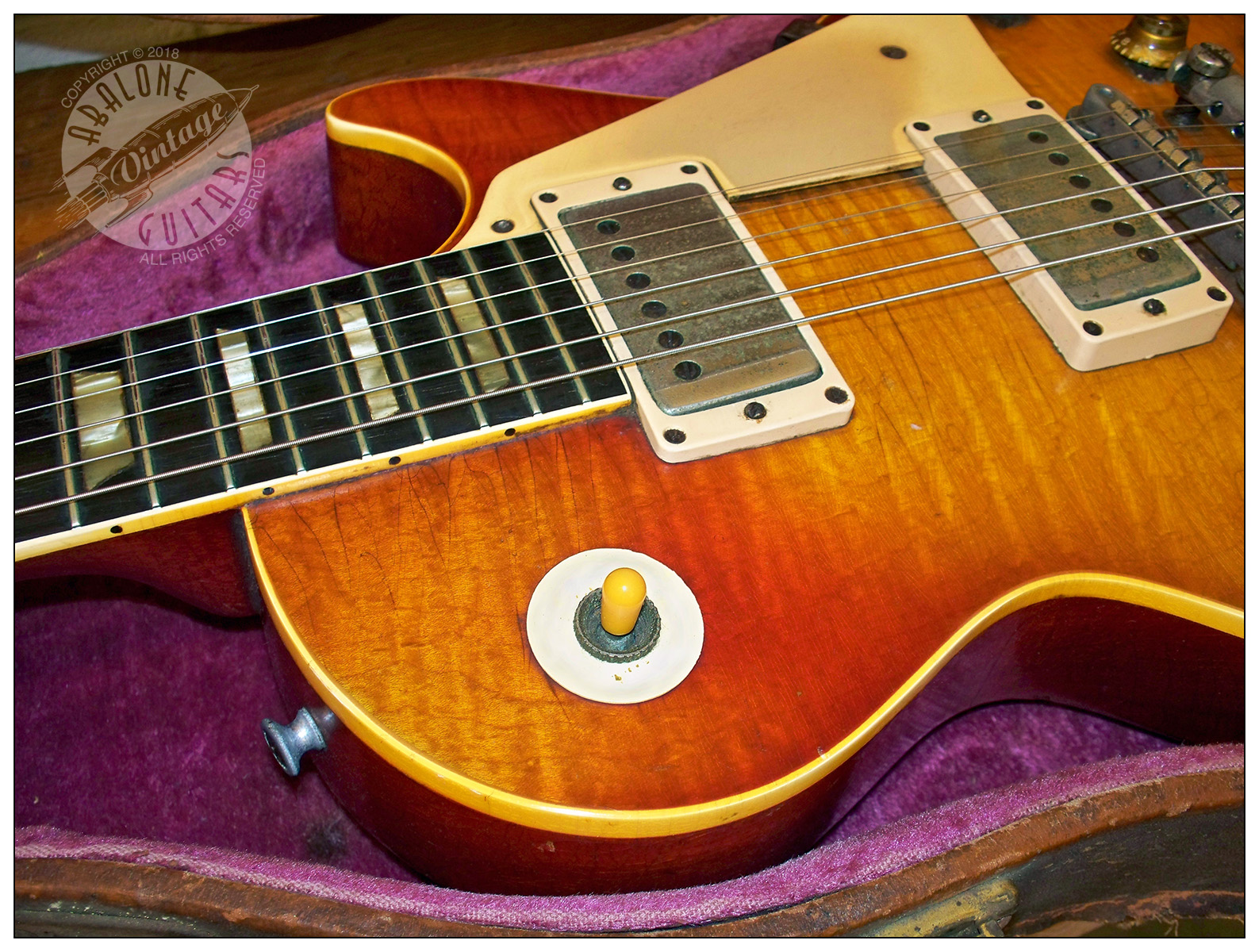 1958 Gibson Les Paul Standard Guitar. 8 5513 burst authentication expert original rare old