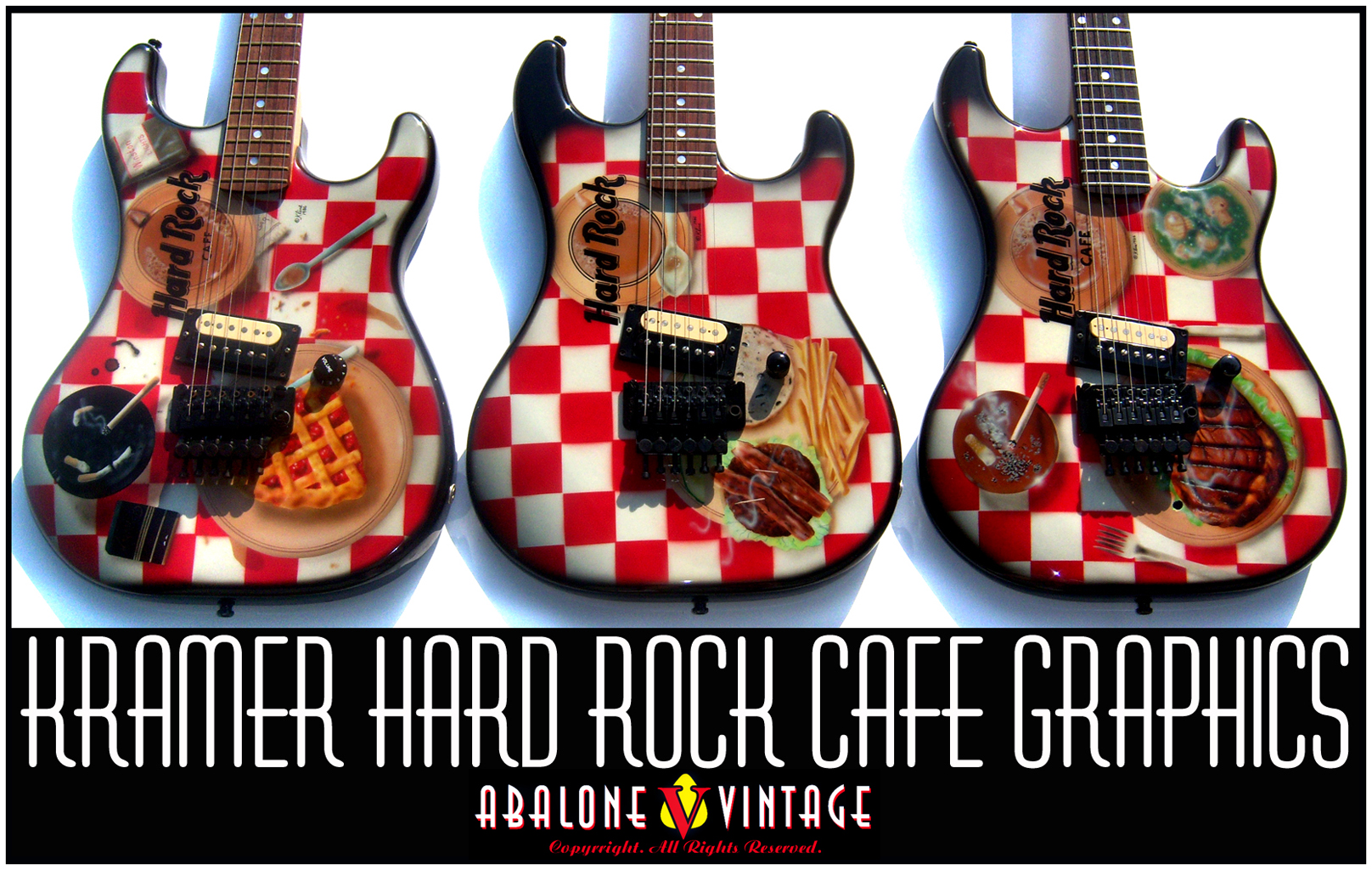 Vintage Kramer Hard Rock Cafe guitars