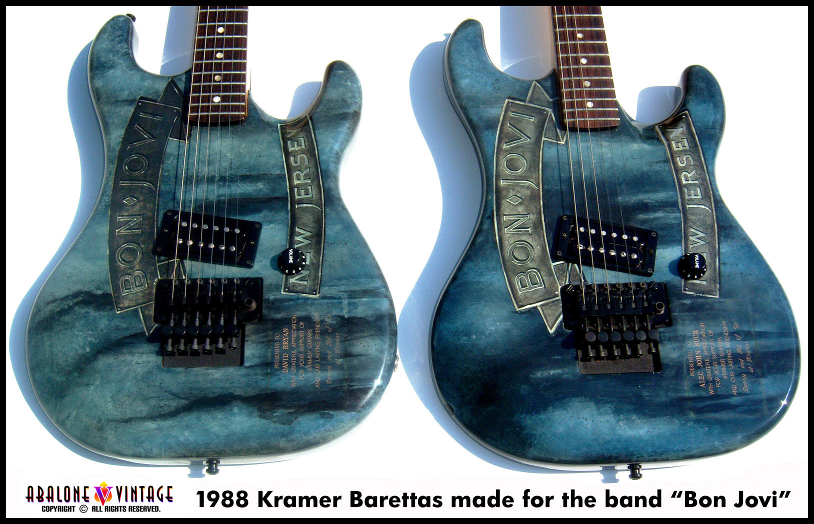 Vintage Kramer Guitars Bon Jovi New Jeresey guitar